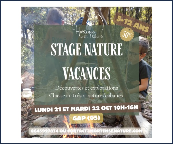 Gap. Stages nature automne enfant jeux