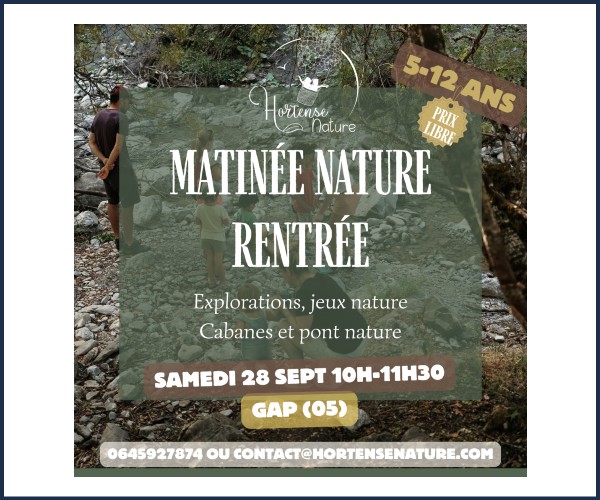 Gap. Matinée rentrée nature jeux