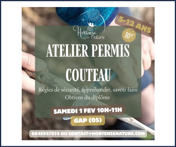 Gap. Atelier couteau enfants