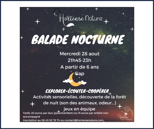 Gap. Balade nocturne