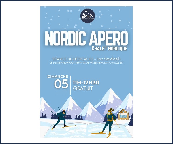 Vallouise Pelvoux. Nordic Apéro, Eric Savoldelli présente sa nouvelle BD