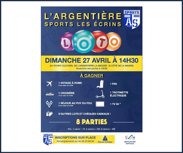 L'Argentière La Bessée. Loto du Sports Les Écrins