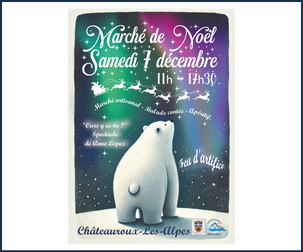 Châteauroux les Alpes. Marché de Noël 2024