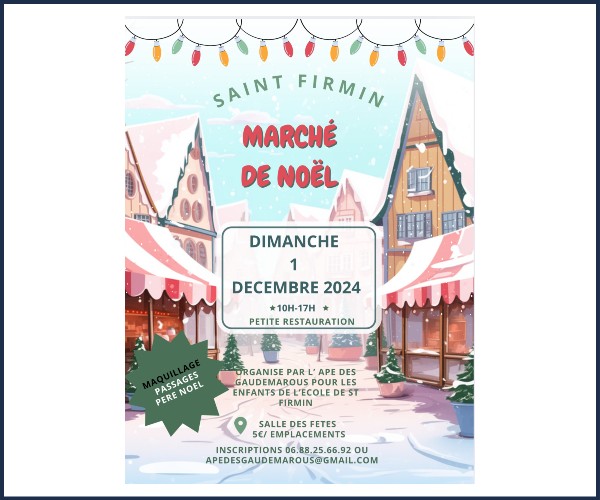 Saint Firmin. Marché de Noël 2024