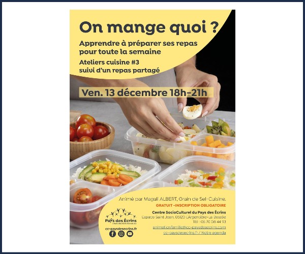 L'Argentière la Bessée. On mange quoi ?