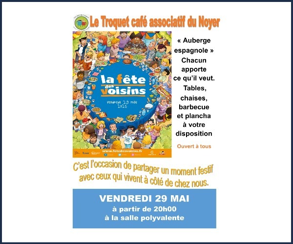 Fête des Voisins 2026 au Noyer