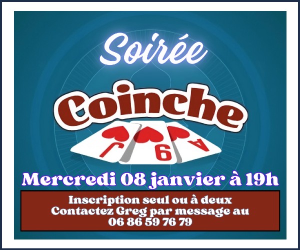 Gap. Soirée Coinche