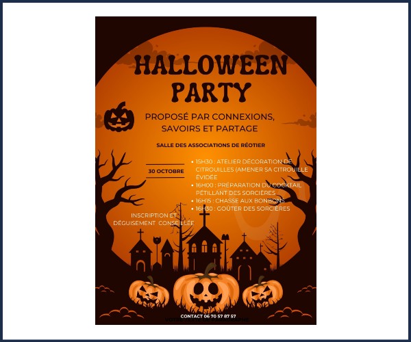 Réotier. Halloween Party