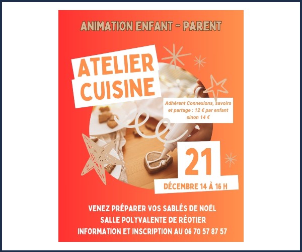 Réotier. Atelier Cuisine