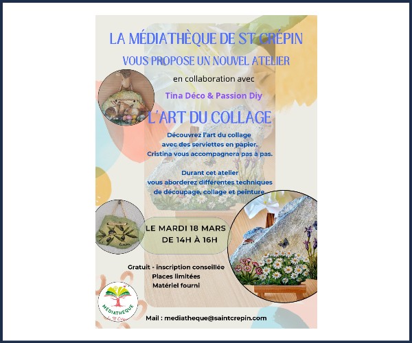 Saint Crépin. Atelier collage