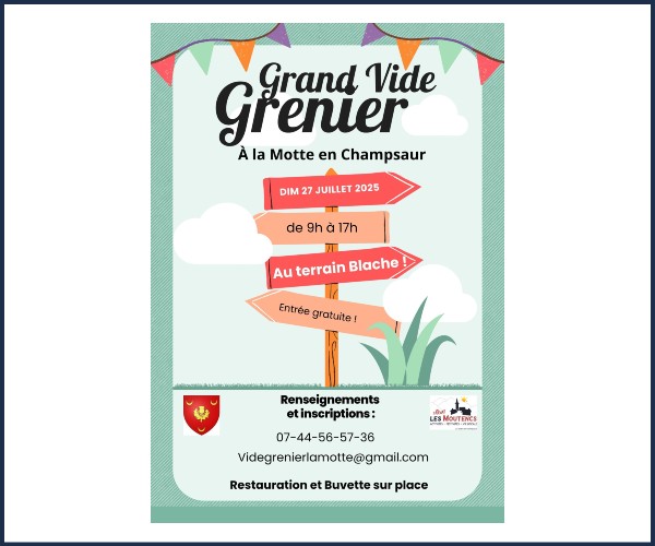 La Motte en Champsaur. Grand vide greniers
