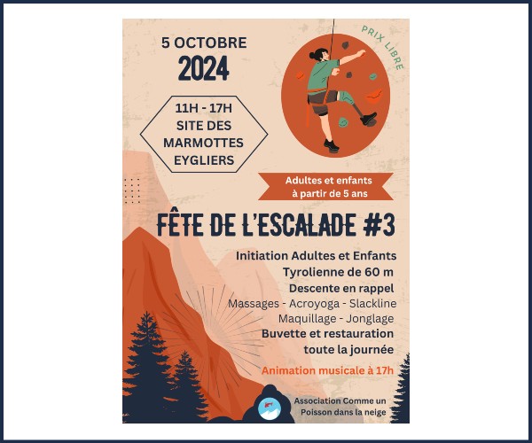 Eygliers. 3ème Fête de l'Escalade