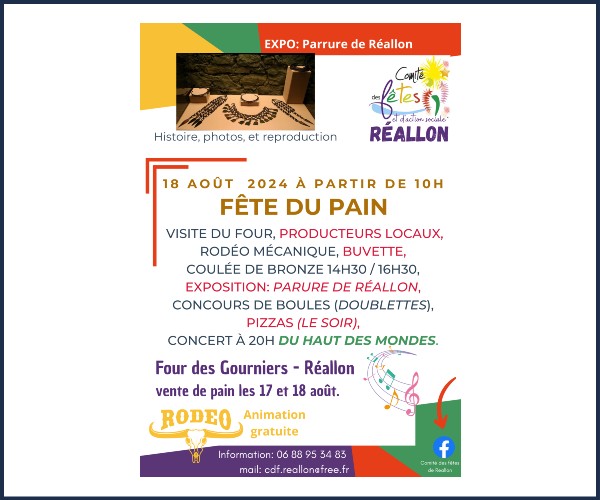 Fête du pain de Réallon