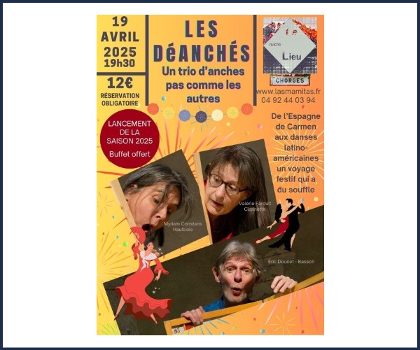 Chorges. Soirée Musicale avec Les DéAnchés