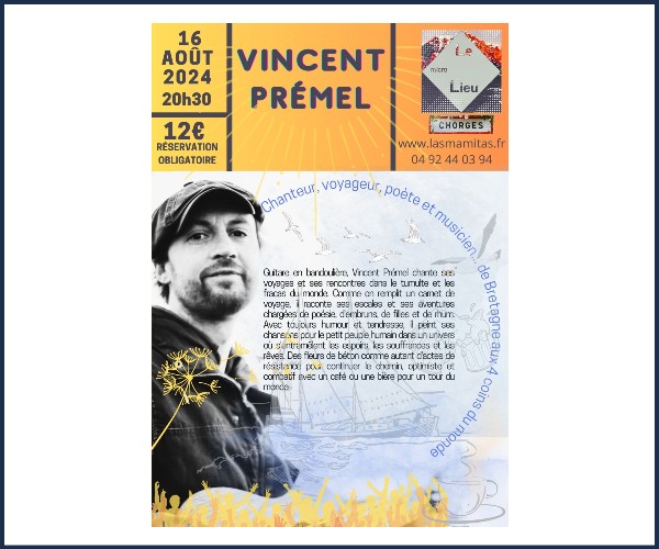 Chorges. Vincent Prémel en concert