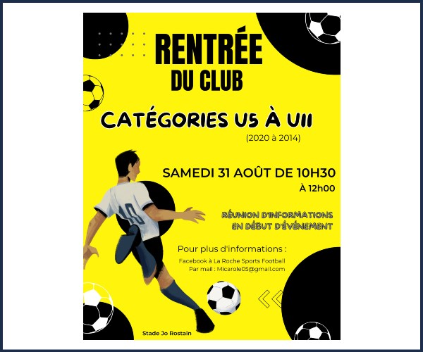 Rentrée de La Roche Sports Football