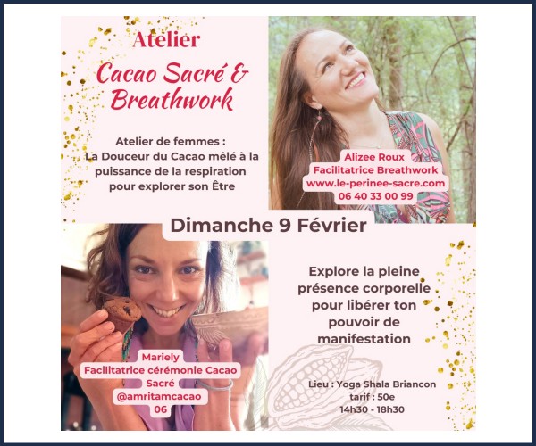 Briançon. Atelier Cacao Sacré et Breathwork