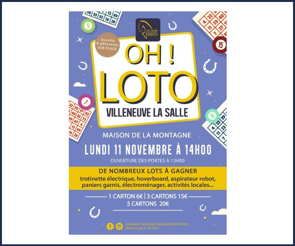 La Salle les Alpes. Loto de Serre Chevalier Equitation