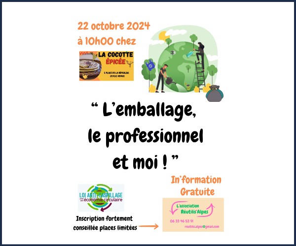 Veynes. L'emballage le professionnel et moi