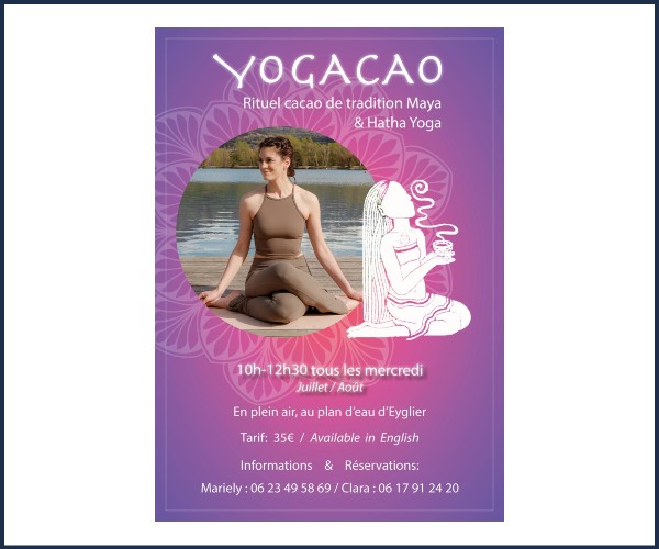 Eygliers. YogaCao séance en plein air