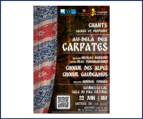 Savines le Lac. Concert, Au delà des Carpates