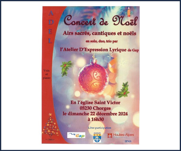 Chorges. Concert de Noël 2024