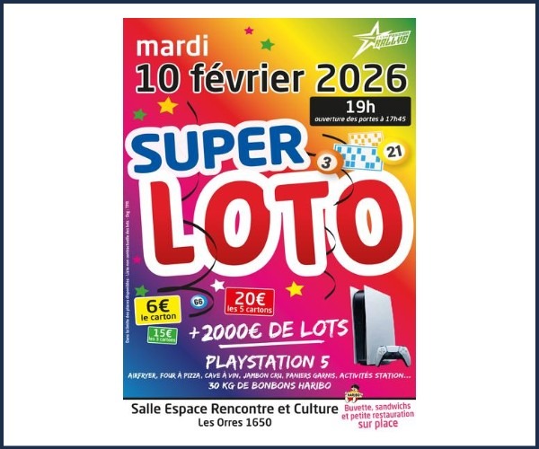 Les Orres. Super Loto du Team Passion Rallye