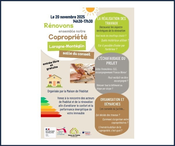 Laragne. Rénovons ensemble notre copropriété 