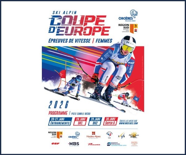 Orcières. Coupes d'Europe Région Sud Femme Ski Alpin