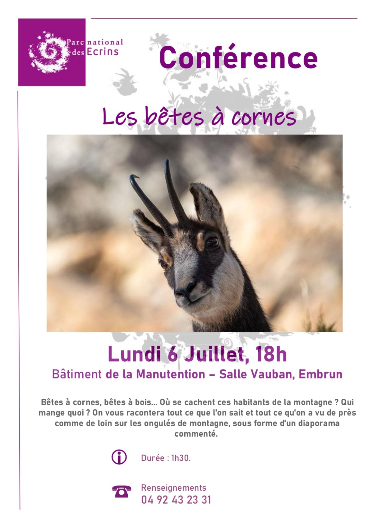 Conférence. Les bêtes à cornes à Embrun