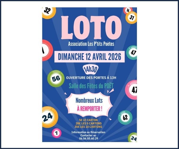 Loto MAM Les P’tits poètes au Poët