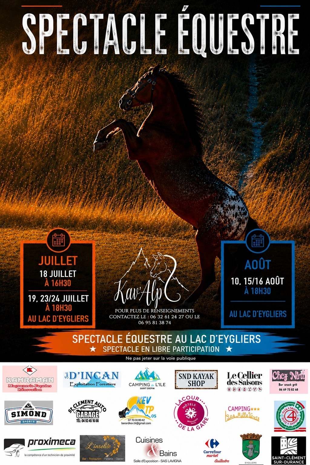 Spectacle Équestre à Eygliers
