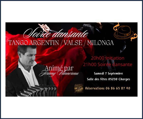 La Bâtie Neuve. Soirée dansante Tango Argentin