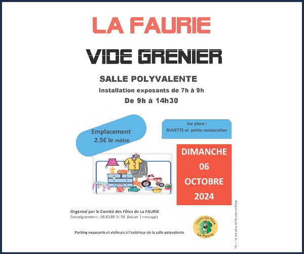 La Faurie. Vide greniers