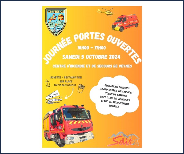 Journée portes ouvertes au Centre d'incendie et de secours de Veynes