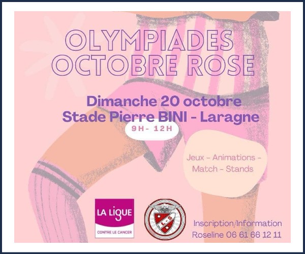 Laragne Montéglin. Olympiades Octobre Rose