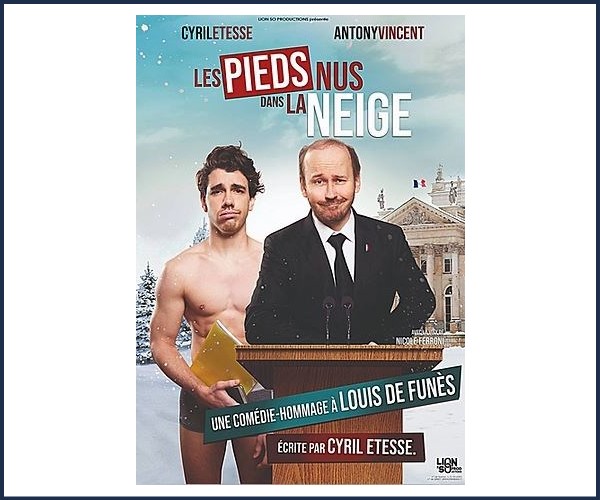 Poligny. Spectacle, Les pieds nus dans la neige