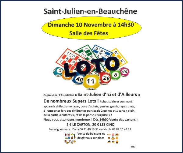 Loto de Saint Julien en Beauchêne