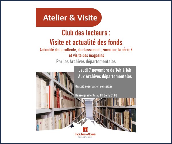 Gap. Club des lecteurs, Visite et actualité des fonds