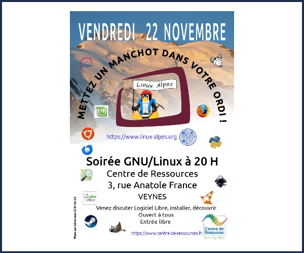 Veynes. Soirée Linux Alpes
