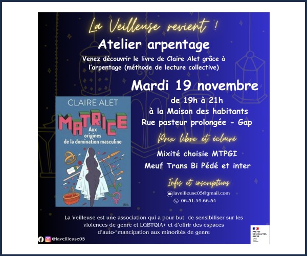 Gap. Atelier arpentage féministe dans le cadre du 25 novembre