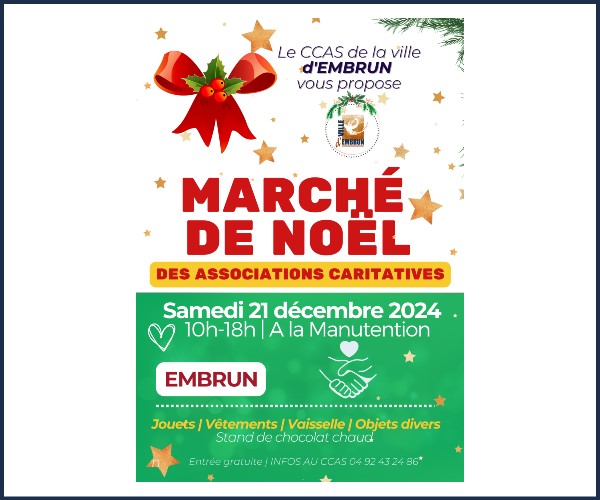 Embrun. Marché de Noël des Associations Caritatives