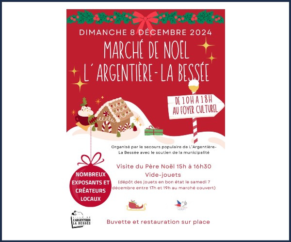 L'Argentière la Bessée. Marché de Noël 2024