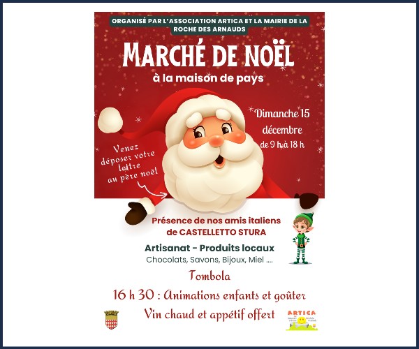 La Roche des Arnauds. Marché de Noël 2024