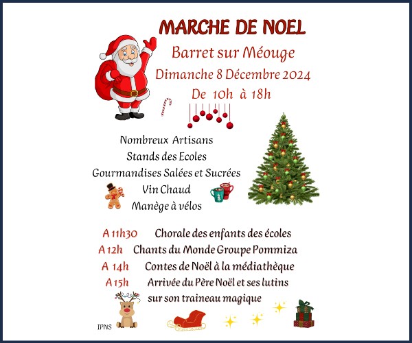 Barret sur Méouge. Marché de Noël 2024