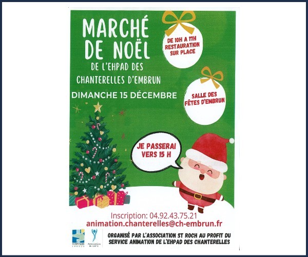 Embrun. Marché de Noël des Chanterelles