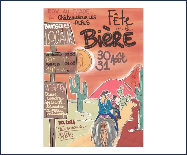 Châteauroux les Alpes. Fête de la bière