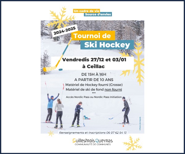 Ceillac. Tournoi de Ski Hockey