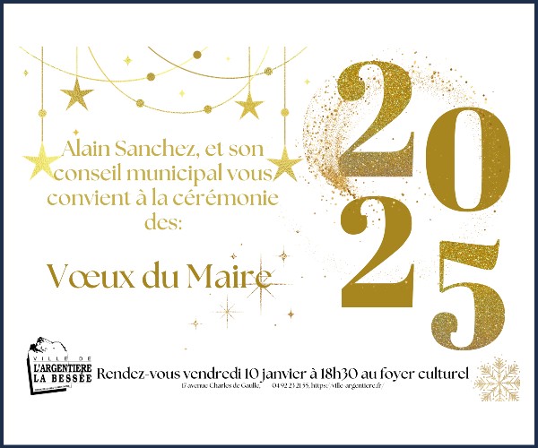 L'Argentière la Bessée. Voeux du Maire et son conseil Municipal