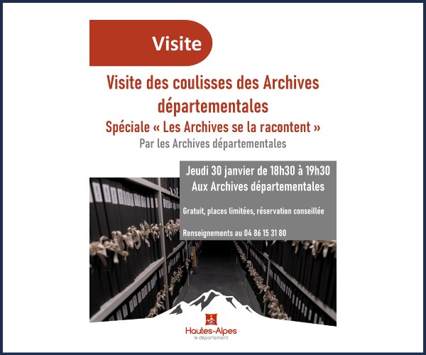 Gap. Visite des coulisses des Archives Départementales